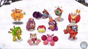 Season of Love Junior - all Costumes / Structures/Obstacles (My Singing Monsters: Dawn of Fire) 4k