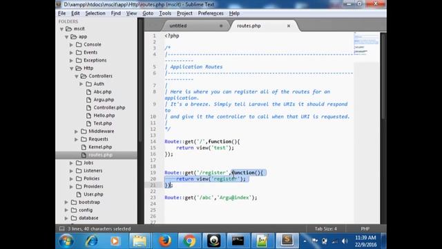 BEST LARAVEL TUTORIAL( EASY EXAMPLE ) - Form and Passing data(Video - 10)