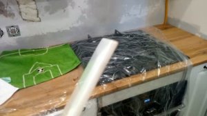 Фартук из плитки после установки кухни