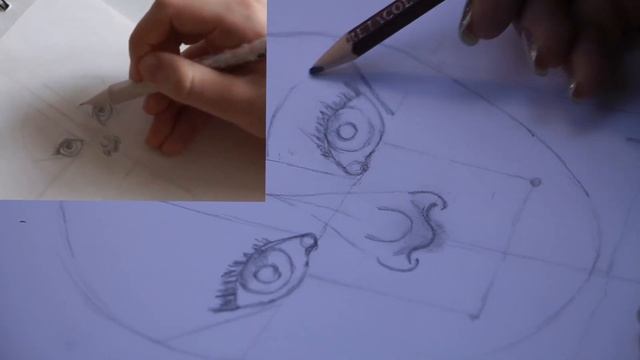 РИСУЮ ПОРТРЕТ ПО ТУТОРИАЛУ смотреть онлайн