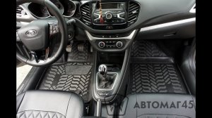 Ковры в салон 3D полимерные с подпятником Лада Веста Lada Vesta Vesta Sw Cross комплект 4шт