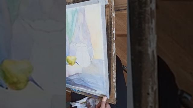 Натюрморт акварелью. Техника прозрачной лессировки.