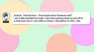 Android : Android/Java -- Post simple text to Facebook wall?