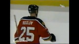 Viktor Kozlov's 3 on 5 shorthanded goal vs Blackhawks (29 mar 1998)