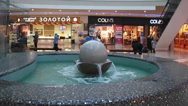 Фонтан плавающий гранитный шар . Floating ball fountain