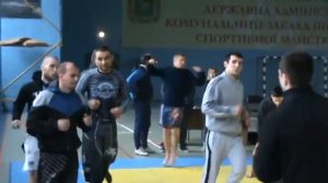 Разминка на Чемпионате Харьковской Области по Панкратиону 25-26.03.2016