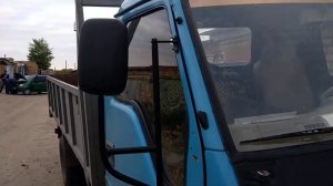установка  зеркала на грузовик