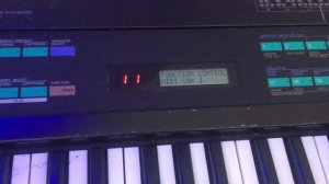 Yamaha DX7 MIDI-channel change