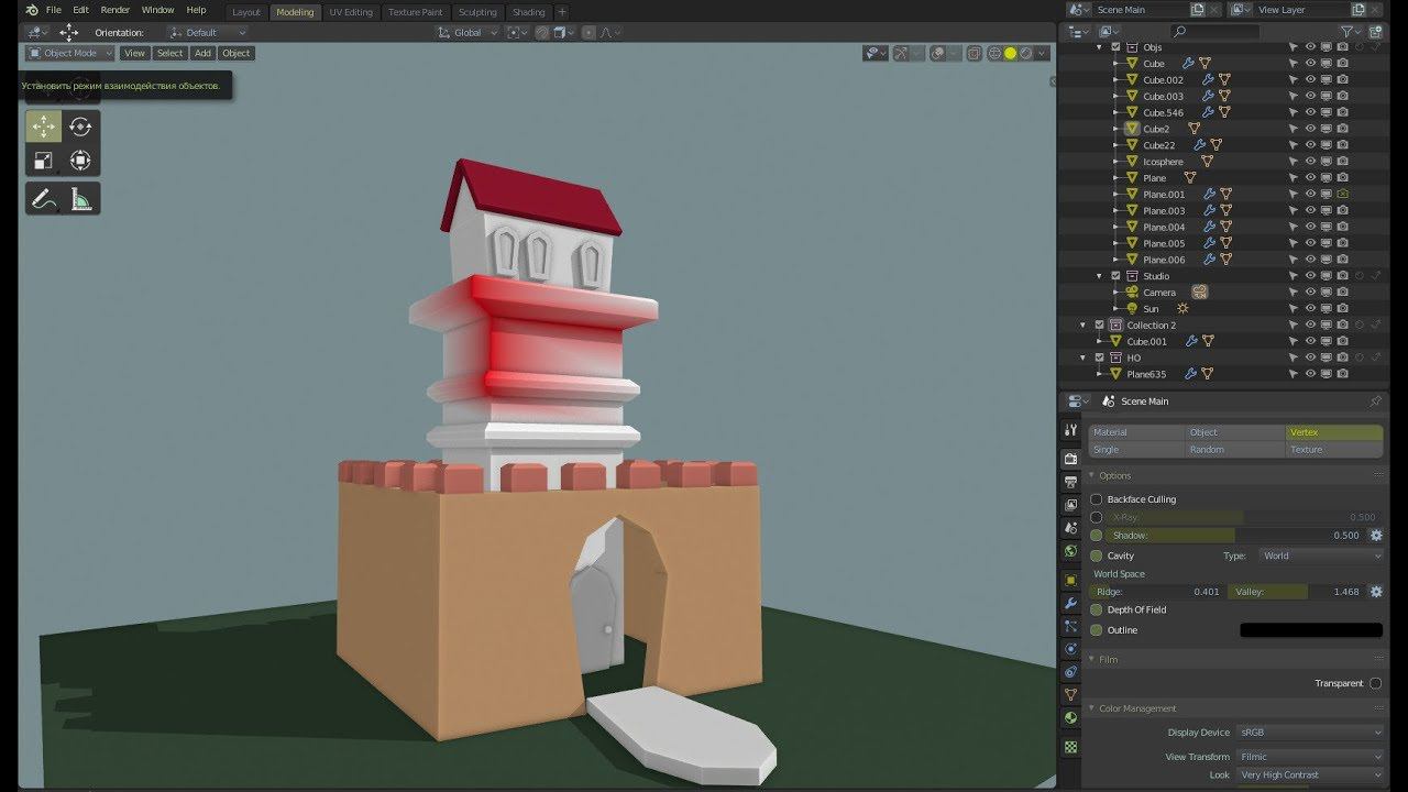 Blender 2.80+, возможности рендера Workbench