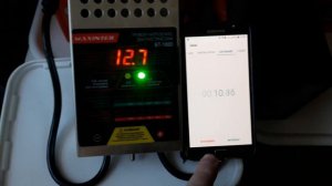 Определение степени заряда АКБ Зверь №1 нагрузочной вилкой Maxinter BT-100D №1