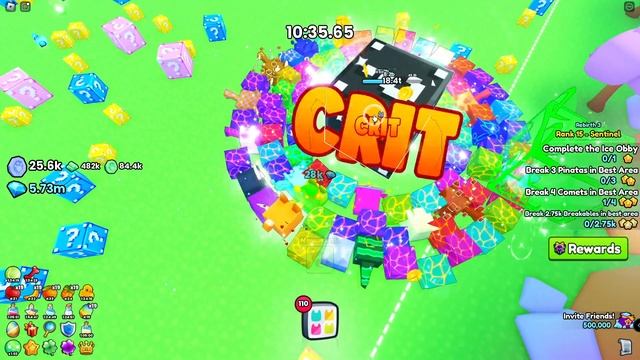 How Lucky Block mini game in Pet Simulator 99 is for top Power player