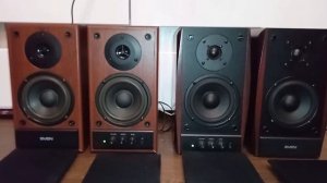 Видео сравнение активных колонок 2.0 Sven sps-702 и Sven sps-704