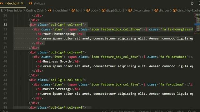Responsive our Service Section Design |FREE Code| Using  Bootstrap4, HTML & CSS  | Coding Zakir