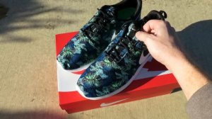 Nike Roshe Run Print -  Space Blue "Floral"