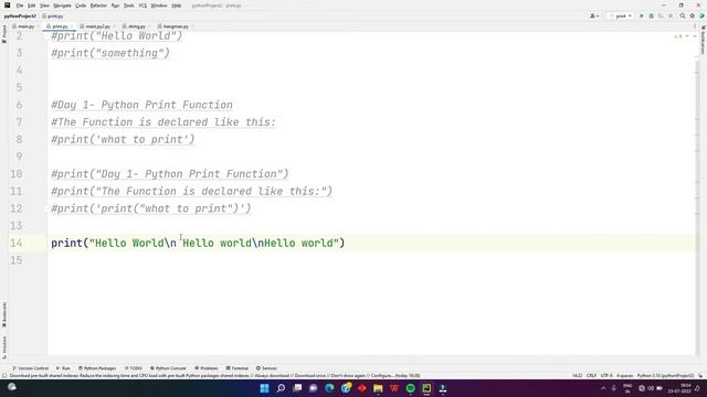 Python String Manipulation and Code Intelligence | Python Programming Language Tutorial 2
