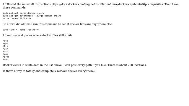 Ubuntu: How to completely uninstall docker? смотреть онлайн