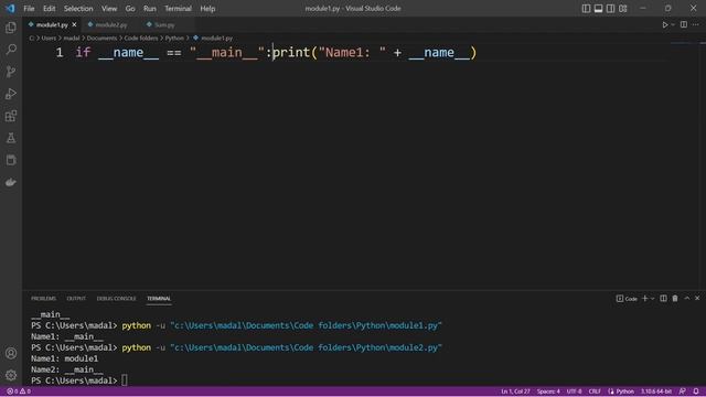 if __name__ == "__main__" - Python Tutorial смотреть онлайн