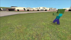 Aliens Xenomorphs VS Minecraft Zombies NPC Battles Garry's Mod