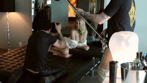 Behind-the-scenes Ocean Drive photo shoot with Charlotte McKinney