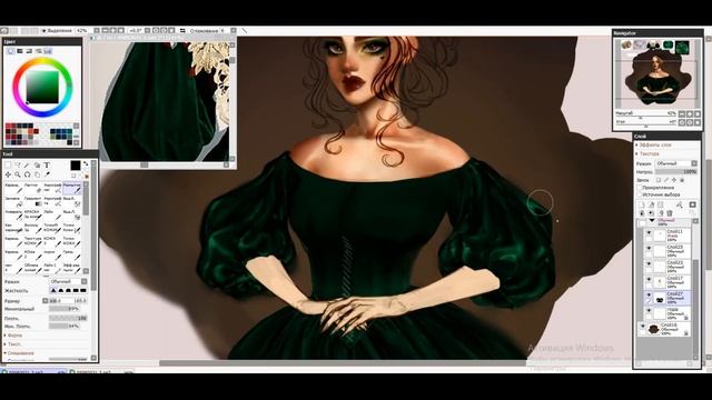 Digital Painting [Speedpaint] : OC painting Mod (Paint Tool Sai 2) смотреть онлайн