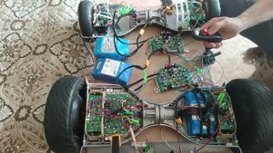 Прошивка платы гироскутера под двойное управление: RC + джойстик. Демо видео к заказу для А.
