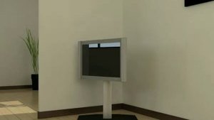 Подъемноповоротная стойка для телевизора.