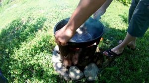 Караси Без Костей в Казане на Костре. Как приготовить карася.