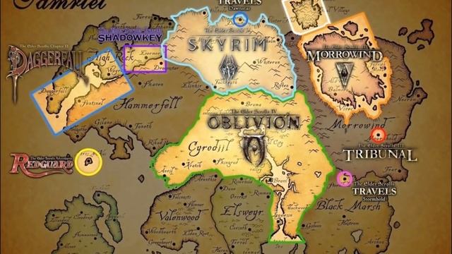 Площадь и размеры Тамриэля | TES Лор [AshKing]