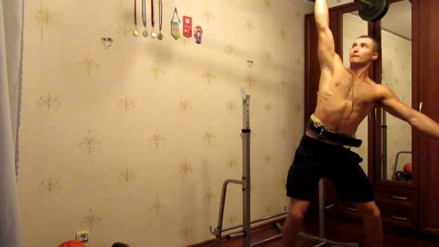 PavelPud - Однорукий швунг штанги 58 кг (72,5%) смотреть онлайн