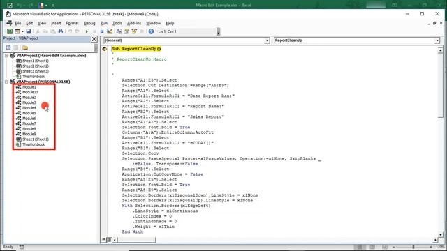 How to Edit a Macro in Excel - Tutorial