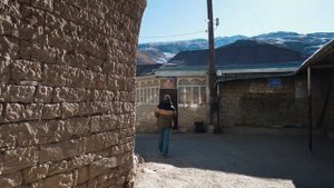 Атмосферные улицы горного села в Дагестане