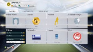 Fifa 14 squad lets build Greece