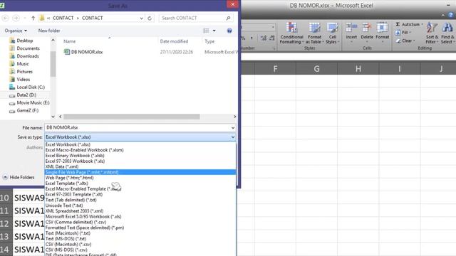 CARA SIMPAN RIBUAN NOMOR DARI EXCEL KE KONTAK HP ANDROID смотреть онлайн