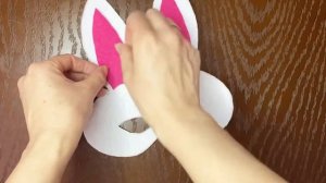 МАСКА зайчика из фетра. ҚОЯН маскасын жасап үйрену. Новогодняя маска #зайчикмаска #маскаизфетра