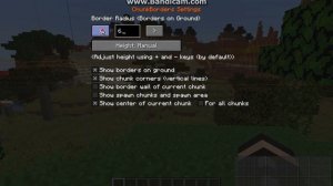 ChunkBorders 1.14.2 Fabric Mod Overview (Controllable chunk borders)