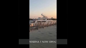 Новый променад Marina 1 вдоль набережной в Al Zorah, Аджман, ОАЭ