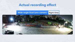 Wide Angle 180° Panoramic Onvif IP Camera 8MP Dual Lens Human &Vehicle Detection POE Security Camer