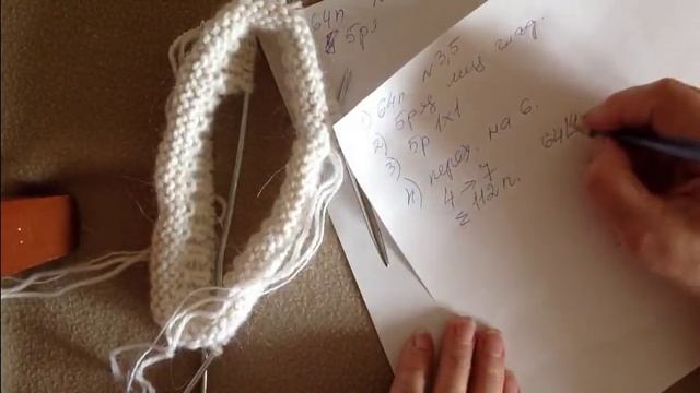 Берет Тюльпан.Вязание зимнего берета со жгутами,часть1