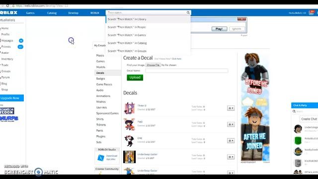 How To make Decals ROBLOX! and Also Info About Decals..! смотреть онлайн