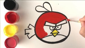 Рисуем Angry Birds / Раскраска для детей / ANGRY BIRDS DRAWING AND COLORING FOR KIDS