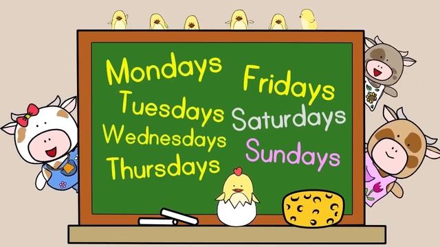 Days of the Week with fruits English - дни недели на английском и фрукты