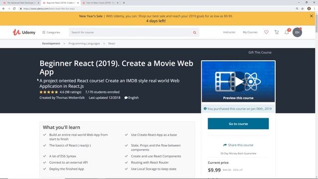 Udemy Course Review React - Udemy Sale 2019 смотреть онлайн