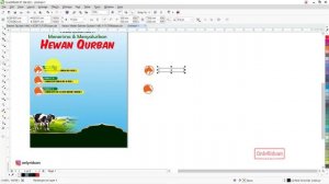 Desain Banner Baliho Qurban 1442 H di CorelDraw Photoshop (Free CDR PSD)