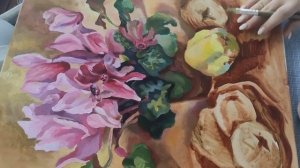 Видеоурок №7. «Второй этап работы масляными красками». Цикл видео-уроков «Весенний мотив»