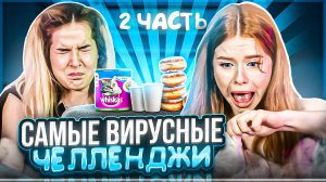 ⚡️САМЫЕ ВИРУСНЫЕ ЧЕЛЛЕНДЖИ⚡️ | с Рыжулей? часть 2|СЪЕЛИ КОШАЧИЙ КОРМ?????