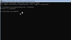 Fix: Bootrec /fixboot Access is Denied Windows 10/8/7