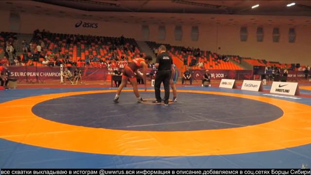 GR EURO2021 U 15 1 85kg Саба Пуртесаладзе (Грузия) - Запир Гаджиев (Россия)