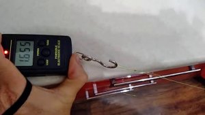 Тест китайской лески толщиной 0.5 мм.