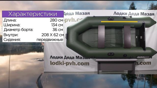 АКВА 2800! ОБЗОР НАДУВНОЙ МОТОРНОЙ ЛОДКИ ПВХ смотреть онлайн